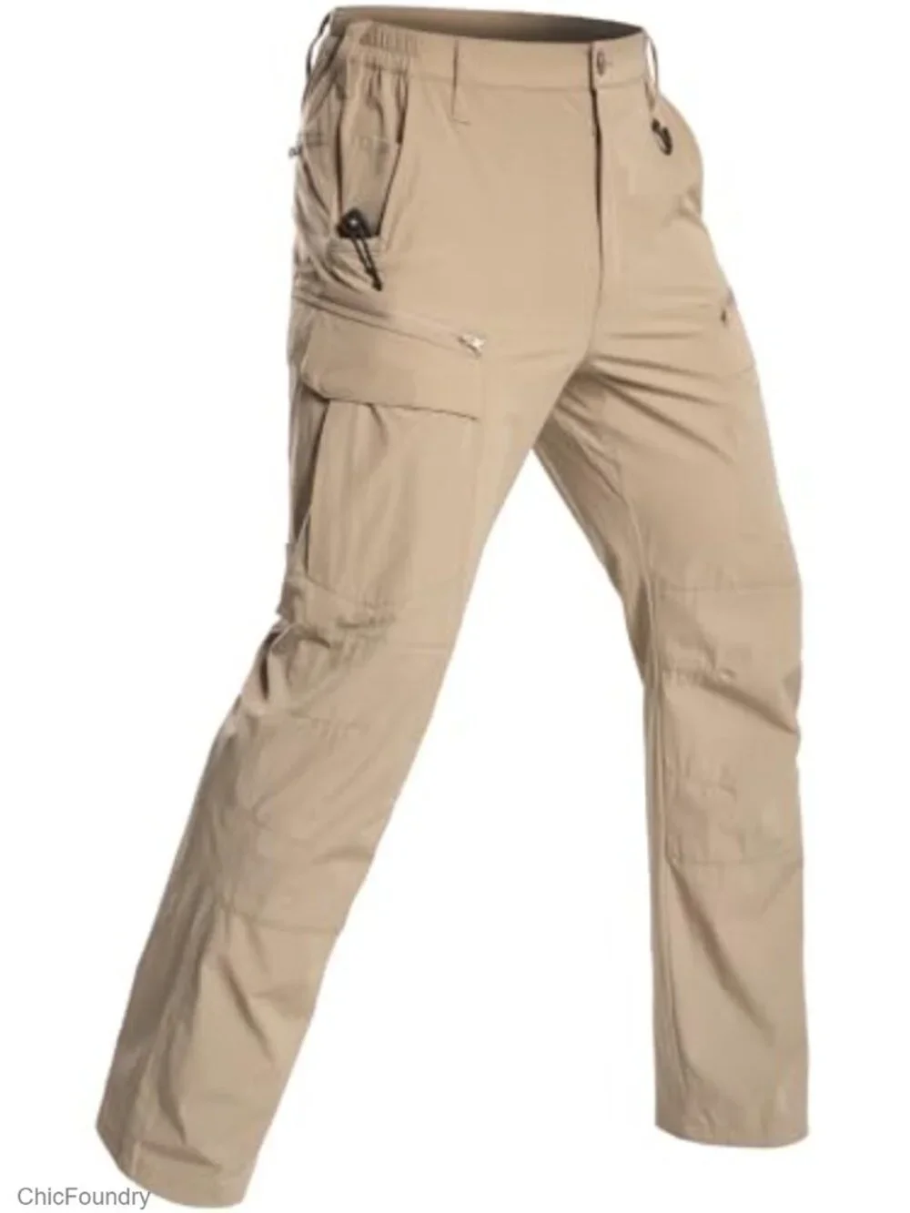Men's Quick Dry Hiking Pants Lightweight Water Resistant Stretch Cargo Trousers